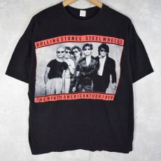 画像1: 80's The Rolling Stones USA製 "STEEL WHEELS" ロックバンドツアーTシャツ XL (1)