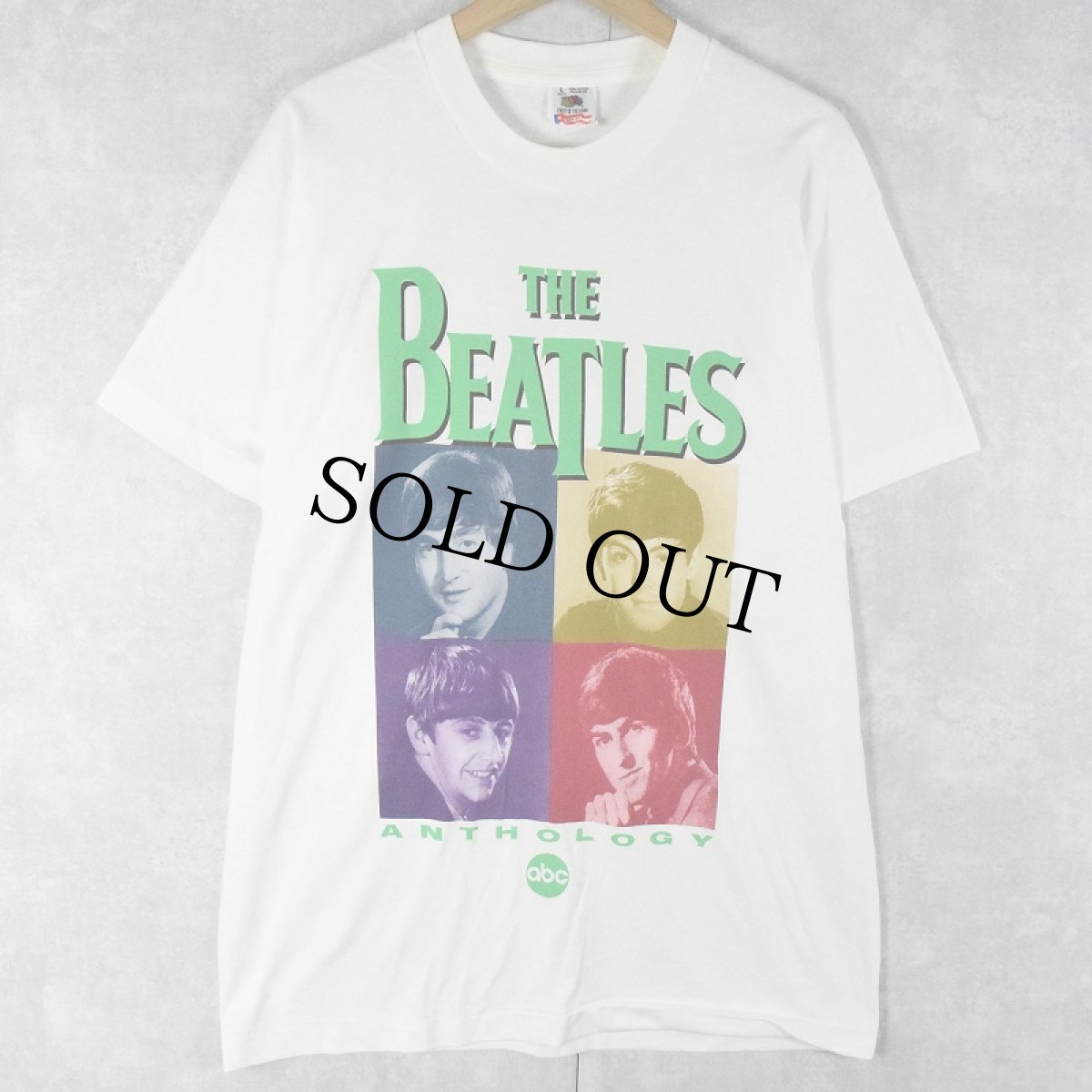 画像1: 90's THE BEATLES USA製 "ANTHOLOGY" ロックバンドTシャツ L (1)