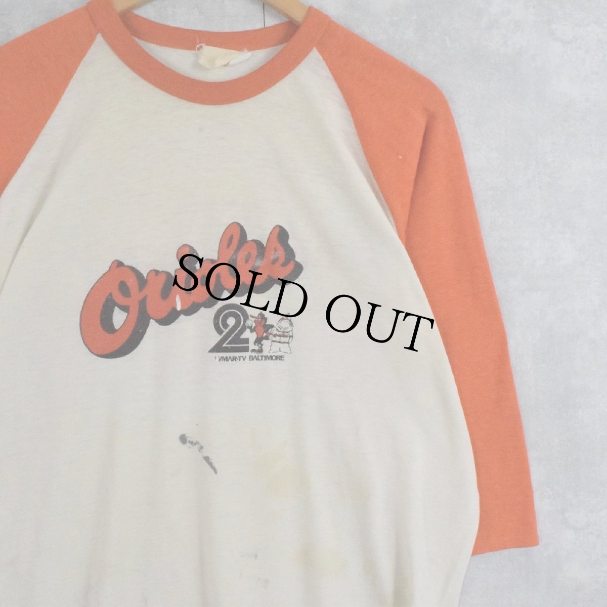 画像1: 〜80's Baltimore Orioles ラグランTシャツ (1)