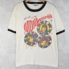 画像1: 80's MONKEES USA製 ロックバンドツアー リンガーTシャツ XL (1)