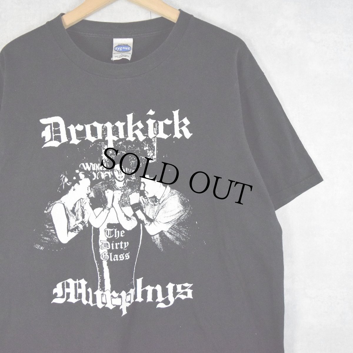画像1: Dropkick Murphys ケルティック・パンク・バンドTシャツ L (1)