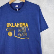 画像1: 60〜70's USA製 "OKLAHOMA BOY'S STATE" プリントTシャツ XL (1)