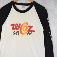 画像1: 80's WCOZ USA製 "Rock'n Roll Radio in Boston..." ラジオ局プリントラグランTシャツ L (1)