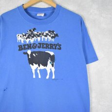 画像1: 90's BEN&JERRY'S USA製 企業プリントTシャツ L (1)