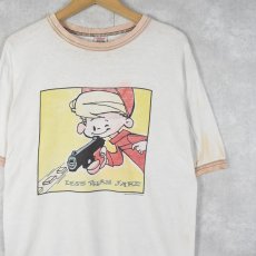 画像1: 90's Less Than Jake USA製 スカコアバンドリンガーTシャツ M (1)