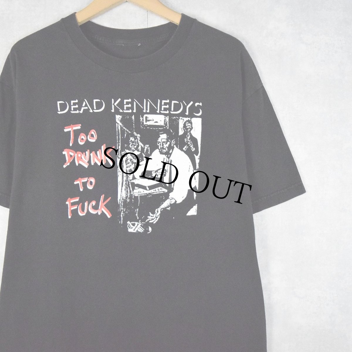 画像1: Dead Kennedys "Too Drunk To Fuck" ハードコアパンクバンドTシャツ (1)