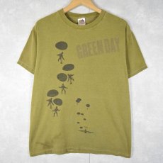 画像1: GREEN DAY パンクロックバンドTシャツ M (1)