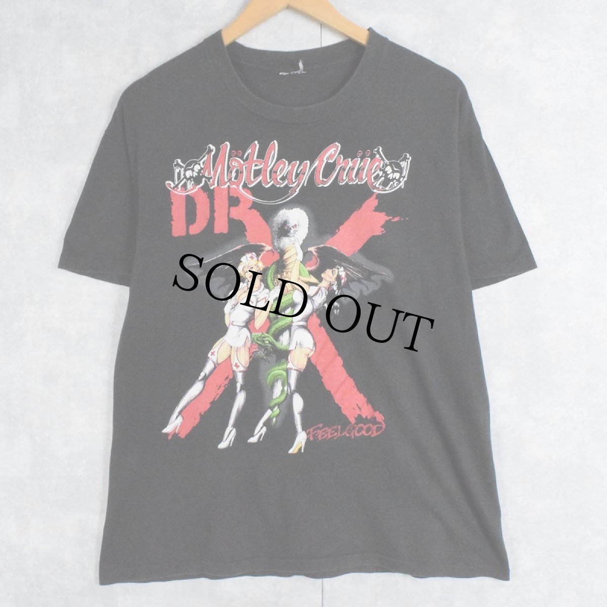 画像1: 80's Motley Crue "DR FEELGOOD TOUR" ヘヴィメタルバンドTシャツ (1)