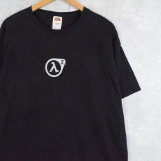 画像1: 2000's Half-Life 2 USA製 FPSゲームプリントTシャツ BLACK XL (1)