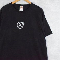 画像1: 【SALE】 2000's Half-Life 2 USA製 FPSゲームプリントTシャツ BLACK XL (1)