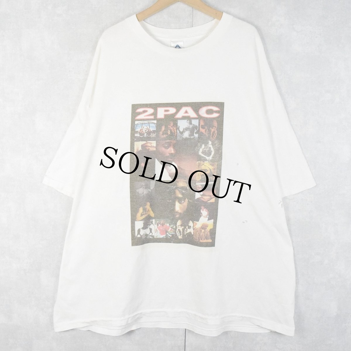 画像1: 2000's 2PAC フォトプリント ヒップホップTシャツ 4XL (1)