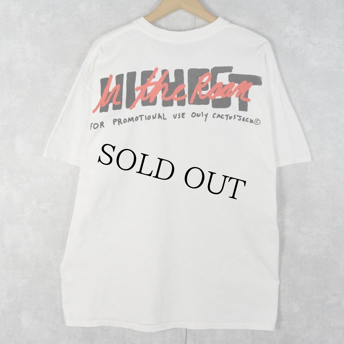 画像1: Cactus Jack "Highest in The Room" ヒップホッププリントTシャツ XL (1)