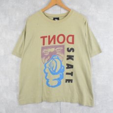 画像1: 90's GOTCHA USA製 "DONT SKATE" プリントTシャツ L (1)