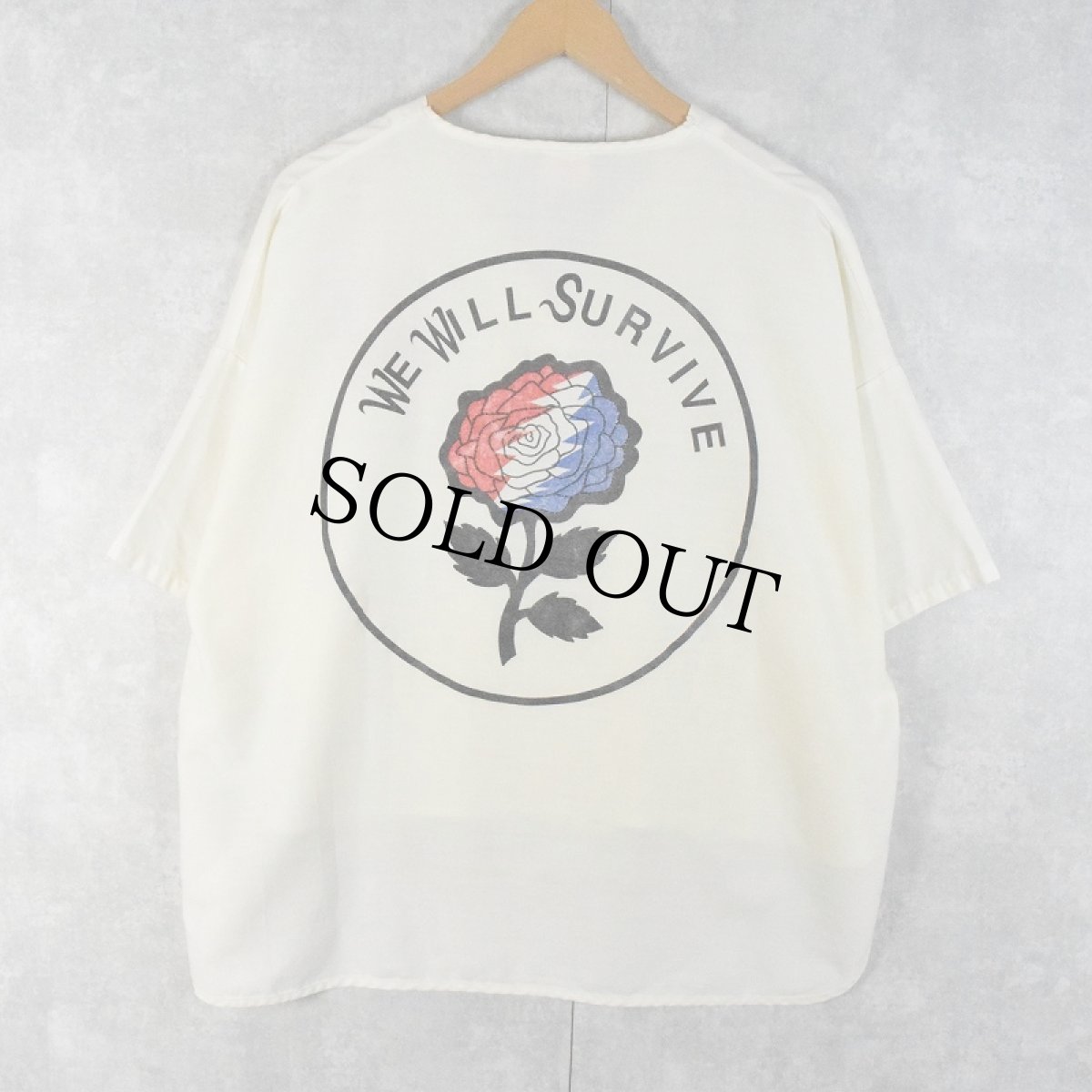 画像1: GRATEFUL DEAD "WE WILL SURVIVE" ロックバンド プルオーバーシャツ XL (1)