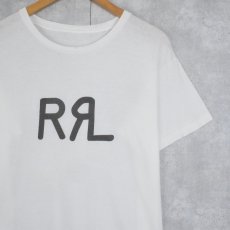 画像1: Ralph Lauren RRL ロゴプリントTシャツ (1)