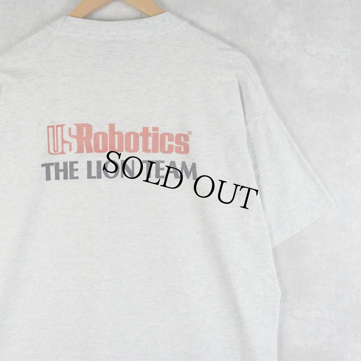 画像2: 90's USRobotics USA製 "OPERATION SIMBA" ネットワーク関連機器メーカープリントTシャツ XL (2)