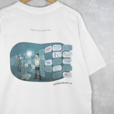 画像1: 2000's Microsoft "Visual Studio. net" コンピューター企業プリントTシャツ L (1)