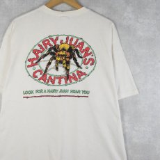 画像1: 90's USA製 "HAIRY JUSN'S CANTINA" 蜘蛛プリントTシャツ XL (1)