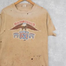 画像1: 70〜80's HARLEY-DAVIDSON USA製 イーグルプリントTシャツ L (1)