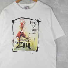 画像1: Ralph Steadman "CARDINAL ZIN" アートプリントTシャツ L (1)