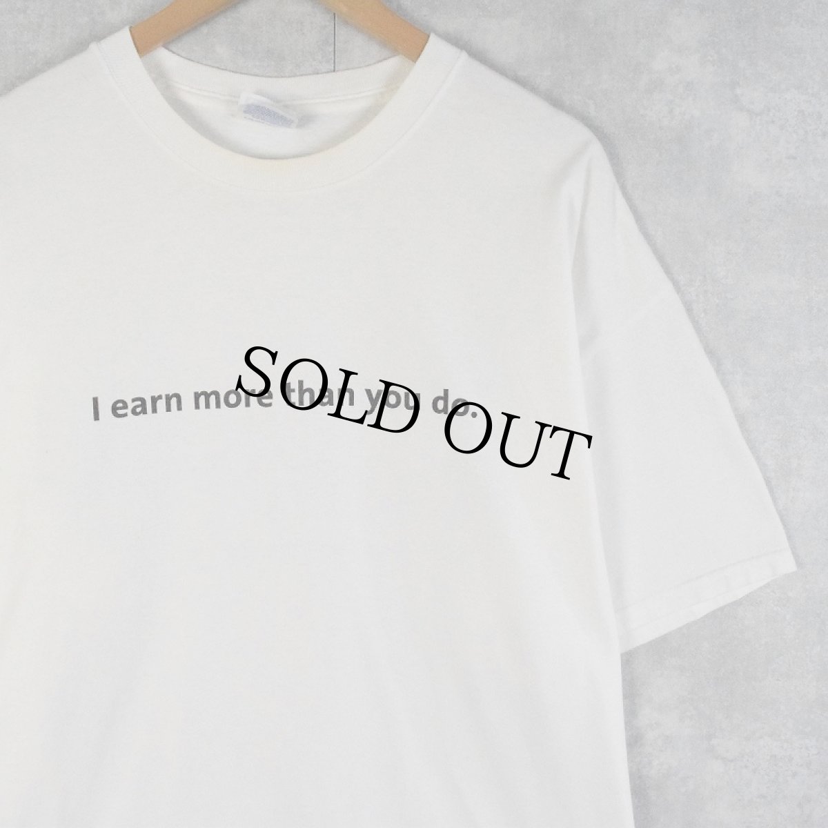 画像2: Mastercard "I earn more than you do." クレジットカードプリントTシャツ XL (2)