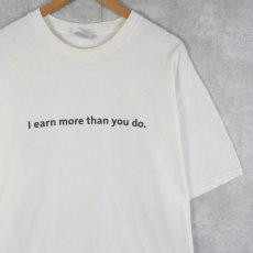 画像2: Mastercard "I earn more than you do." クレジットカードプリントTシャツ XL (2)