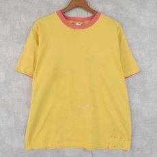 画像1: 70〜80's L.L.Bean 2トーン無地Tシャツ (1)