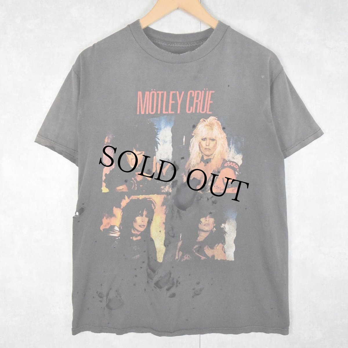 画像1: MOTLEY CRUE ヘヴィメタルバンドTシャツ BLACK (1)