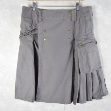 画像1: ポケットデザイン キルトスカート SIZE32 (1)