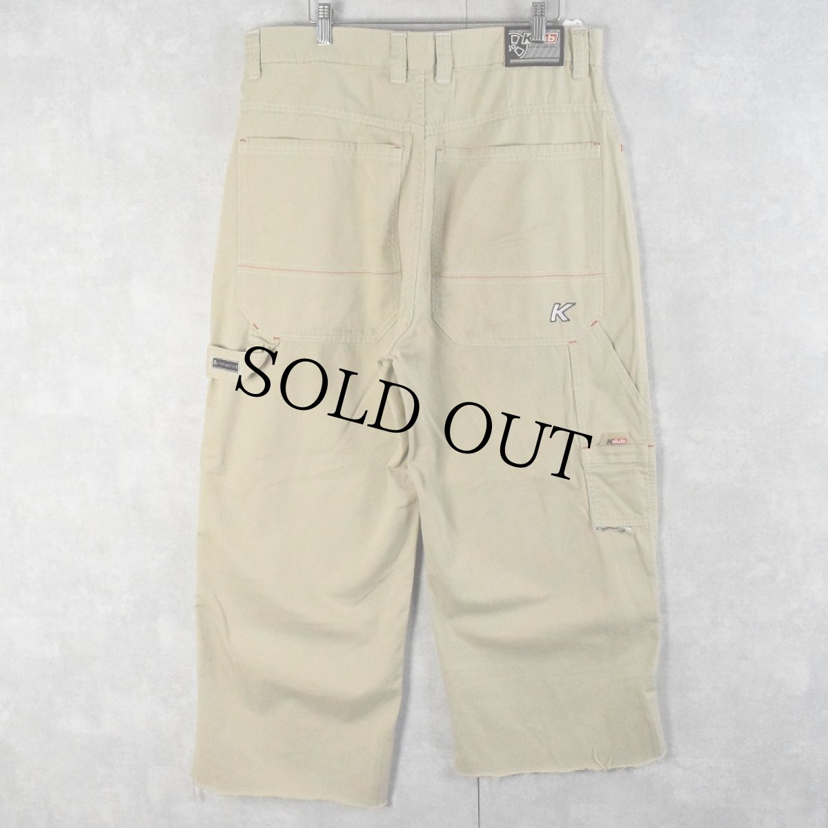 画像2: Kdub カットオフ コットンチノ レイバーパンツ W35 (2)