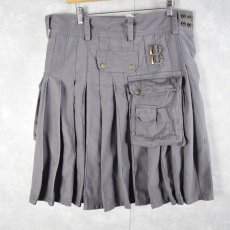 画像2: ポケットデザイン キルトスカート SIZE32 (2)