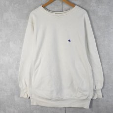 画像1: 90's Champion REVERSE WEAVE USA製 目付き WHITE XXL (1)