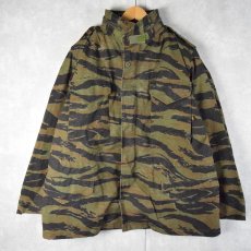 画像1: 民間品 ALPHA INDUSTRIES,INC. USA製 M-65TYPE タイガーストライプカモ フィールドジャケット L-R (1)