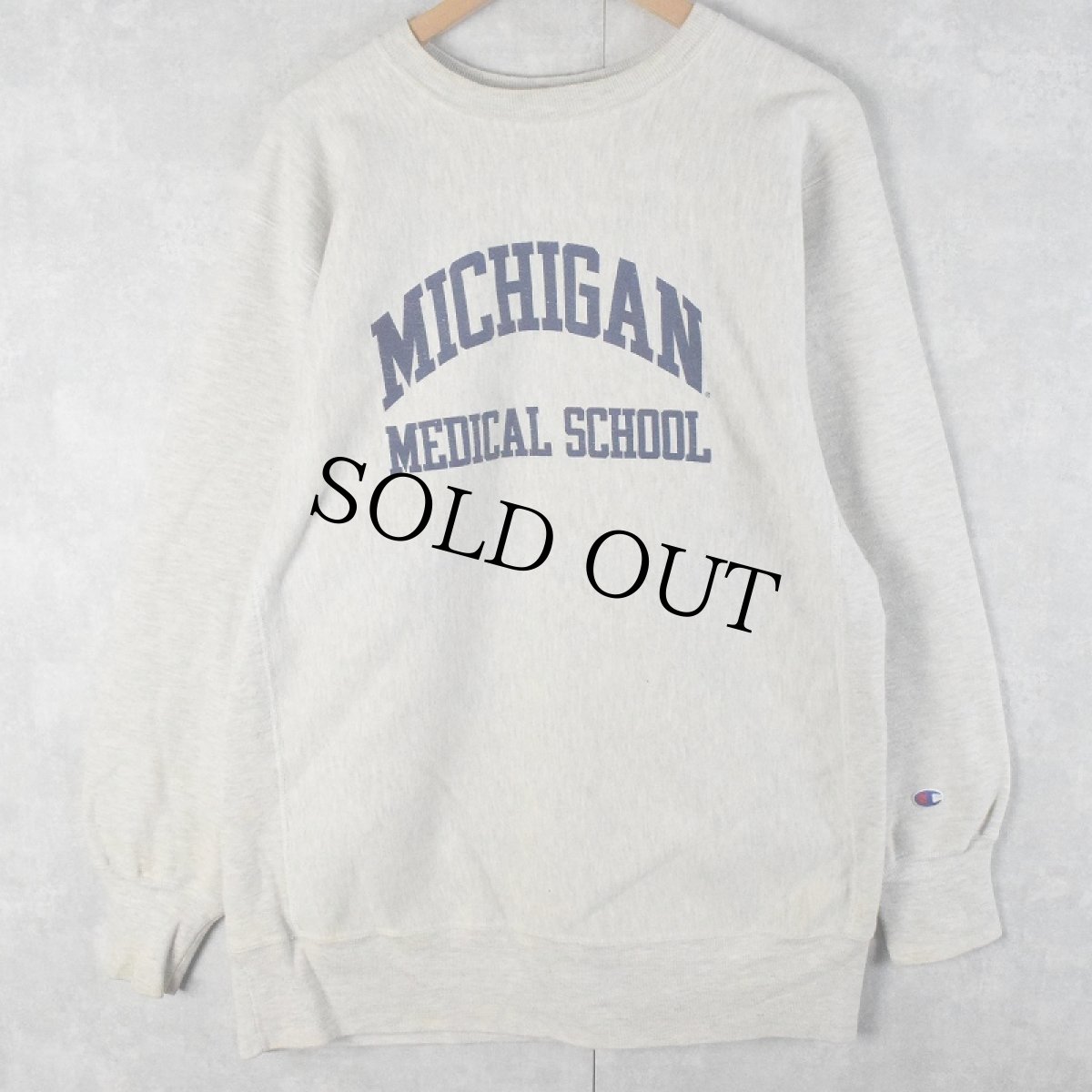 画像1: 90's Champion REVERSE WEAVE MICHIGAN MEDICAL SCHOOL" プリントスウェット XXL (1)