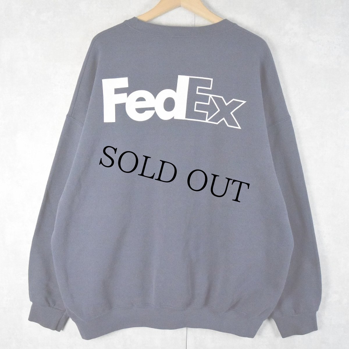 画像1: FedEx 企業ロゴプリントスウェット 2XL (1)