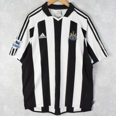 画像1: 1995-2010 adidas Newcastle United サッカーユニフォームシャツ L (1)