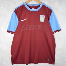 画像1: 2008-2010 NIKE Aston Villa サッカーユニフォームシャツ XL (1)