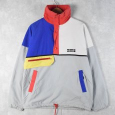 画像1: 【SALE】 90's LOOK FRANCE製 クレイジーパターンプルオーバージャケット M (1)