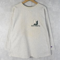 画像2: 90's Champion REVERSE WEAVE "DARTMOUTH" カットオフスリーブ バックプリントスウェット XXL (2)