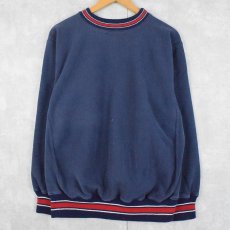 画像1: 90's GRAYBEAR USA製 REVERSE WEAVE TYPE ボーダーリブ スウェット NAVY XL (1)