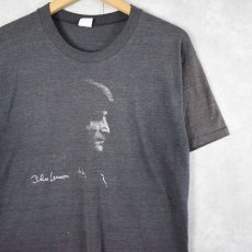 画像1: 80's John Lennon ミュージシャンプリントTシャツ L (1)