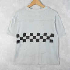 画像2: 70's PEUGEOT 自動車メーカー メッシュ ワイドチェストTシャツ (2)