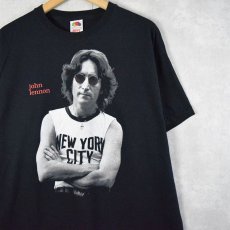 画像1: John Lennon "Imagine" ミュージシャンプリントTシャツ XL (1)