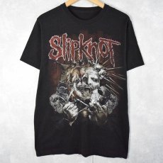 画像1: Slipknot ヘヴィメタルバンドプリントTシャツ BLACK (1)