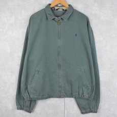 画像1: 90's POLO Ralph Lauren USA製 ロゴ刺繍 コットンスイングトップ XL (1)