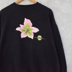 画像1: 90's AVON "women of earth" 香水ブランドプリントTシャツ BLACK XL (1)