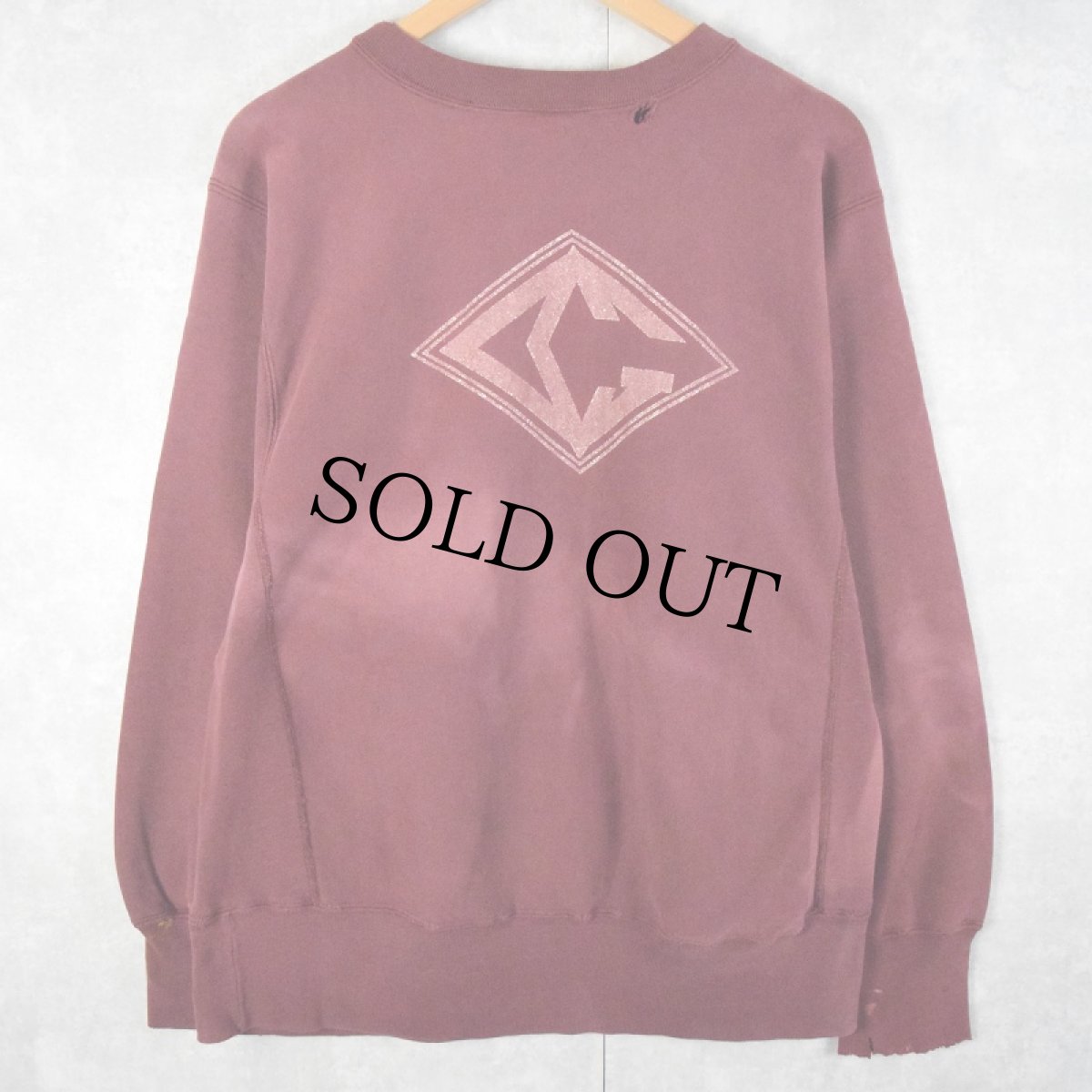 画像2: 80's Champion REVERSE WEAVE トリコタグ USA製 "CAP AND GOWN" プリントスウェット L (2)