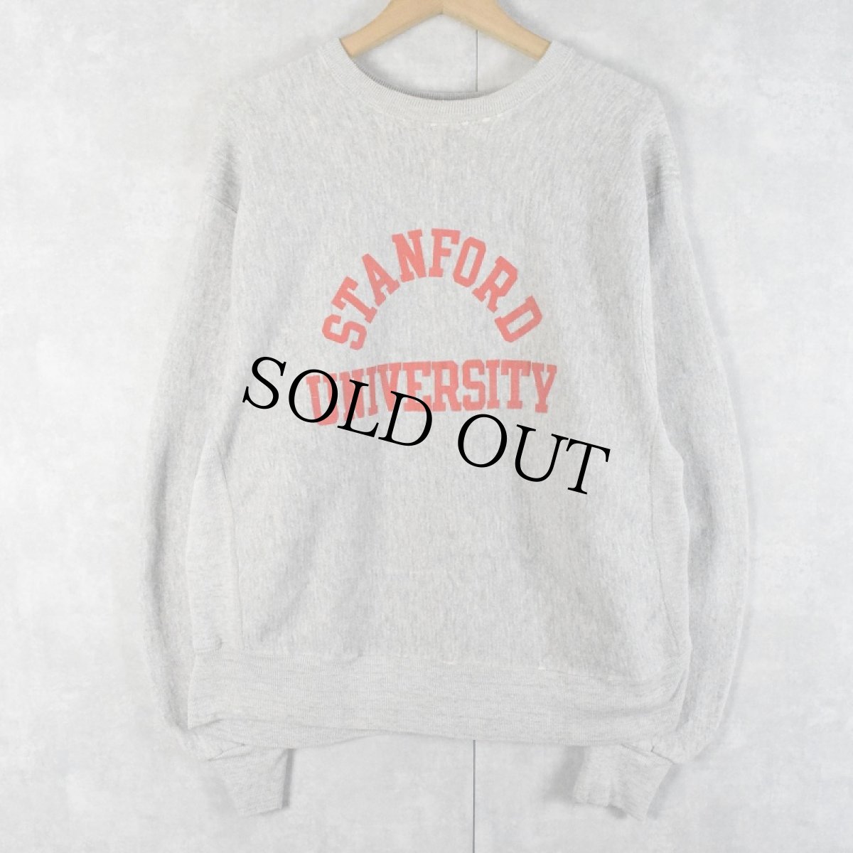 画像1: 90's USA製 REVERSE WEAVE TYPE "STANFORD UNIVERSITY" プリントスウェット XL (1)