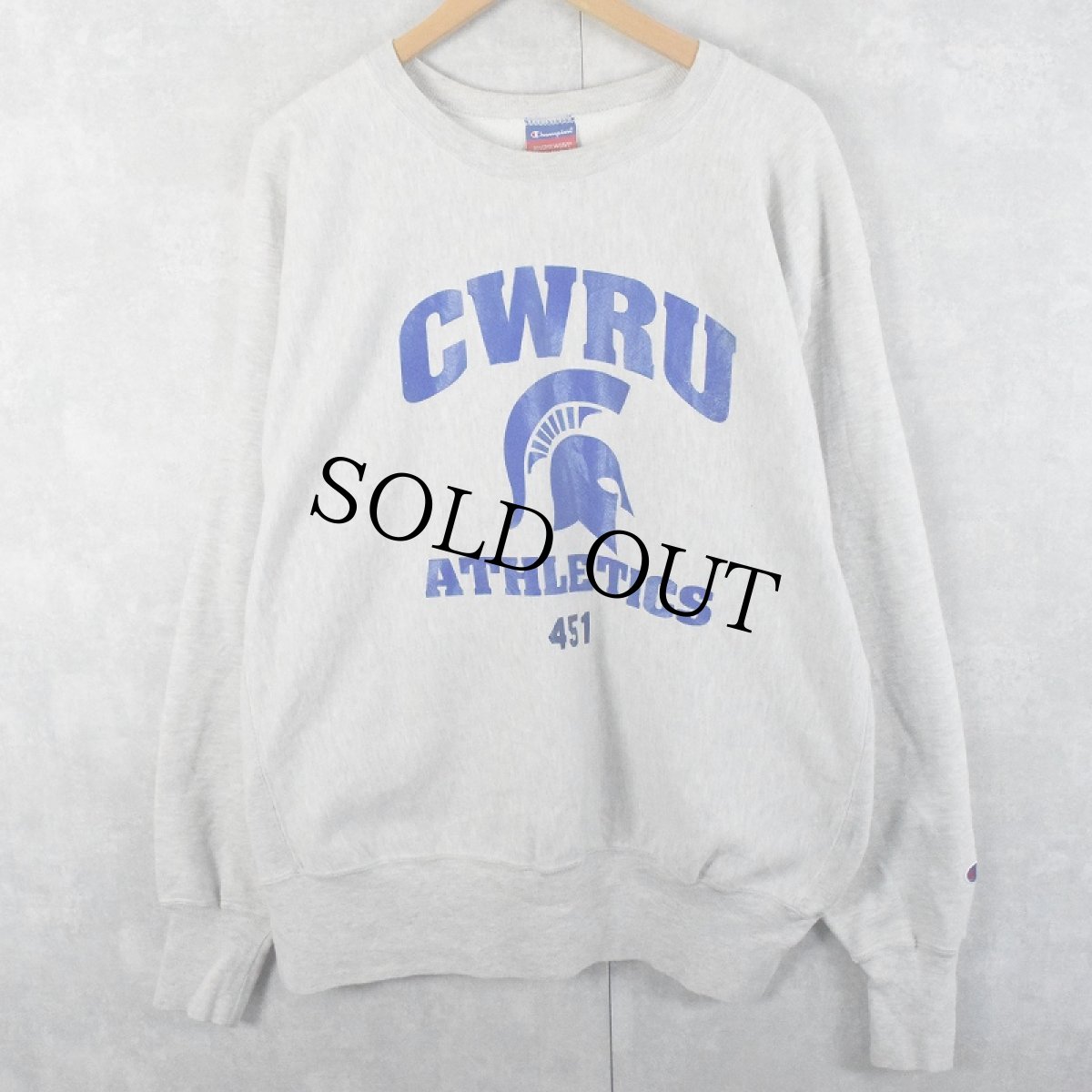 画像1: 2000's Champion REVERSE WEAVE "CWRU ATHLETICS" プリントスウェット XL (1)