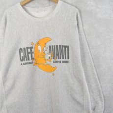 画像1: REVERSE WEAVE TYPE "CAFE AVANTI" カフェプリントスウェット (1)